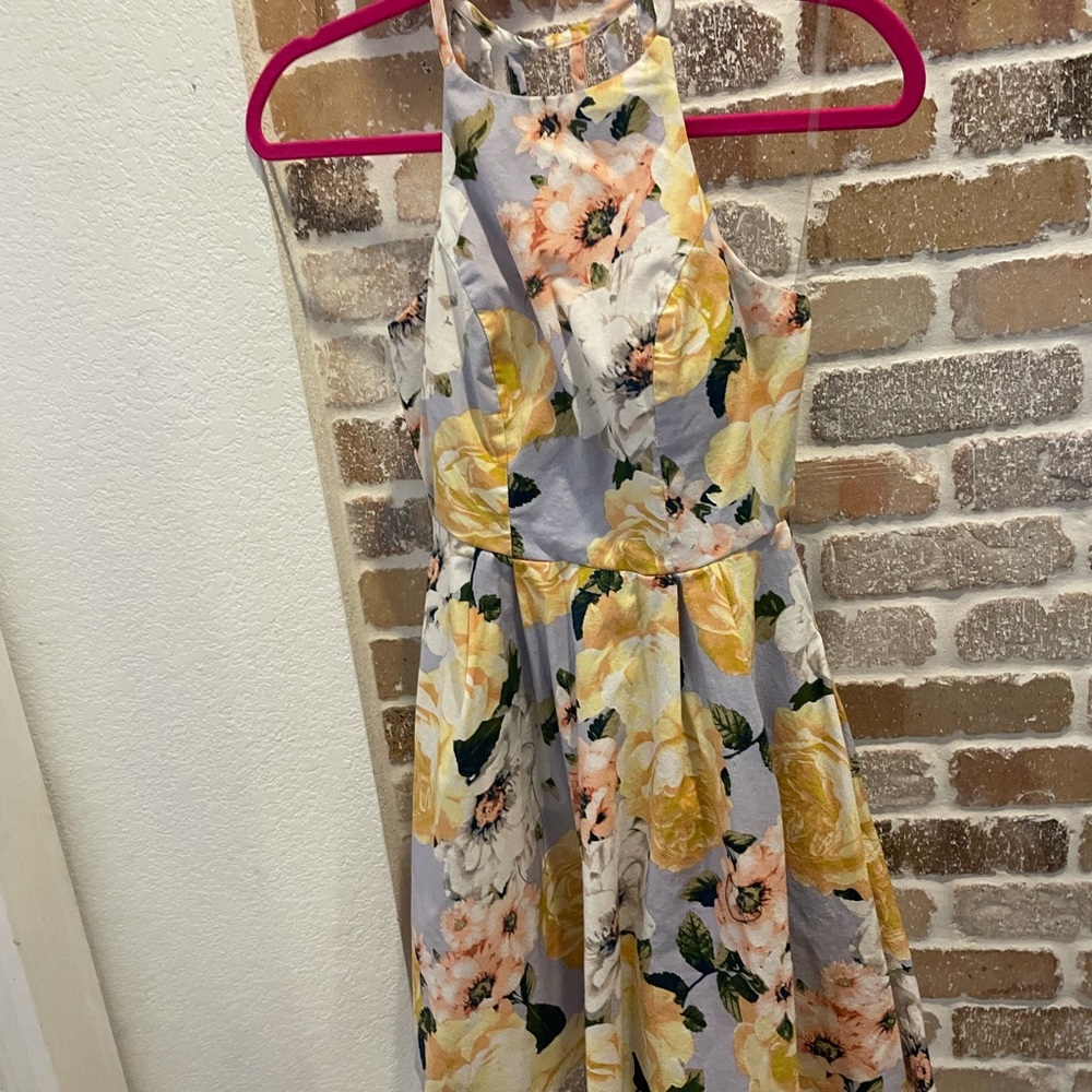 Yellow flower dress